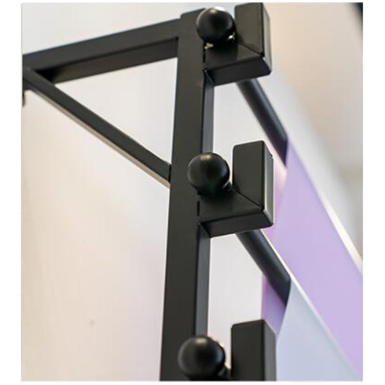 FWTXZTER FWTXZTER Wall Mounted Display Rack, 7-Layer Wall Wrapping Paper Ribbon Organizer for Flower Shop, Tie Scarf Rack Belt Towel Holder Retail Stores Metal Shelving