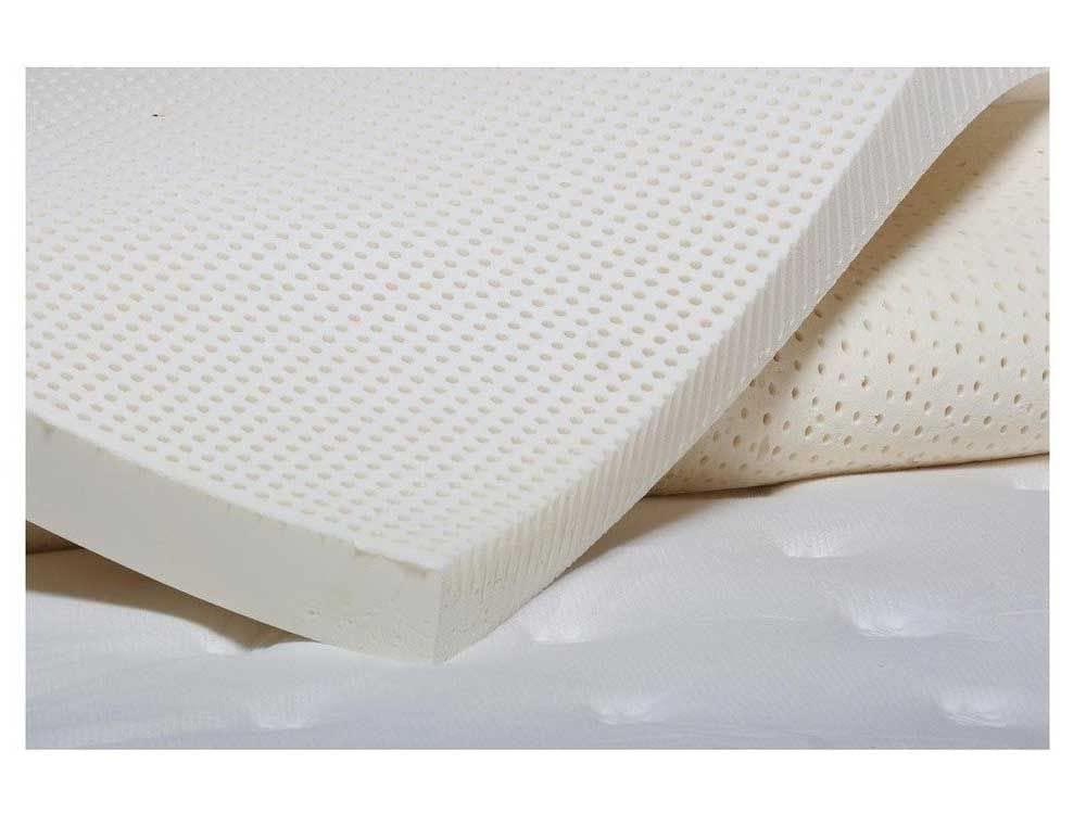 KLUFO KLUFO 100% Natural Latex Mattress Topper,1 Inch Medium Firm,Pressure Relief for Back Pain,Breathable and Comfortable,Durable and Not Easy to Collapse,Memory Foam Mattress Topper 140x200cm(55x79in)