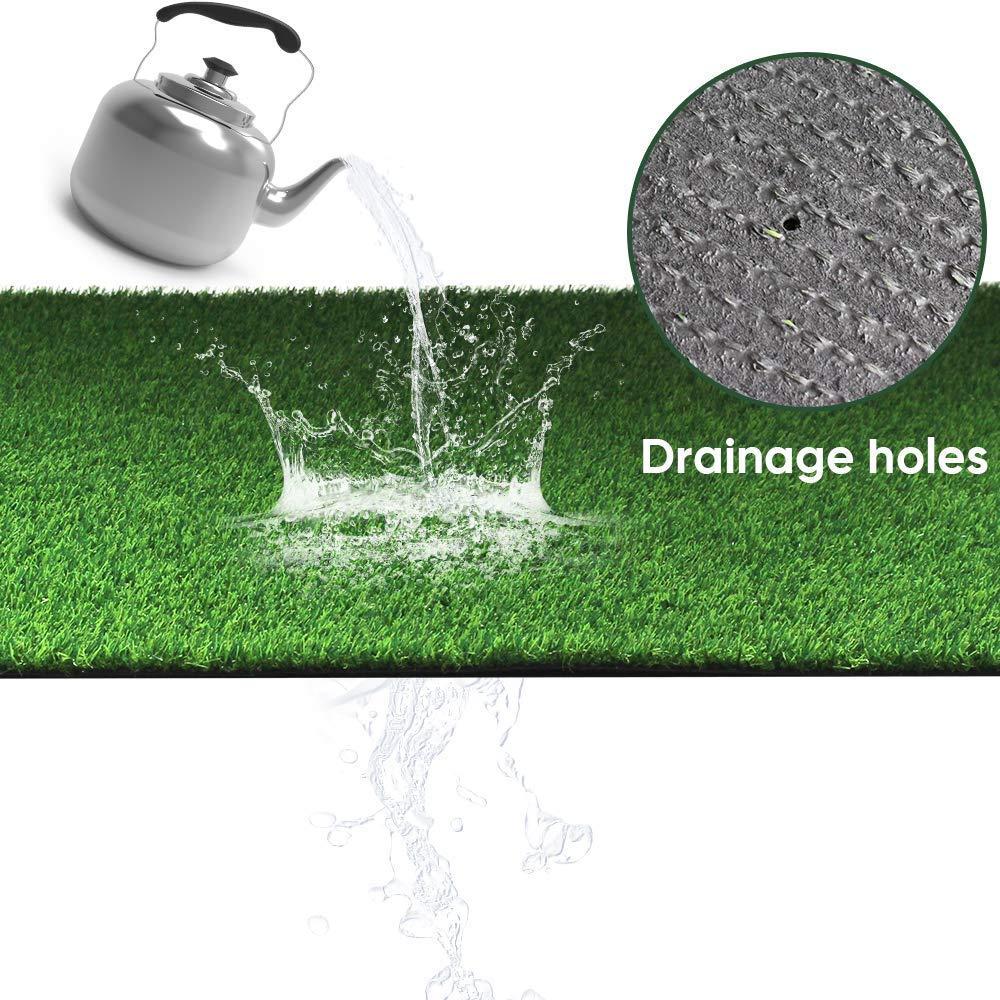 LITA Realistic Artificial Grass Turf Lawn-8 x 10 Feet, 0.7" Indoor Outdoor Garden Lawn Landscape Synthetic Grass Mat Fake Grass Rug