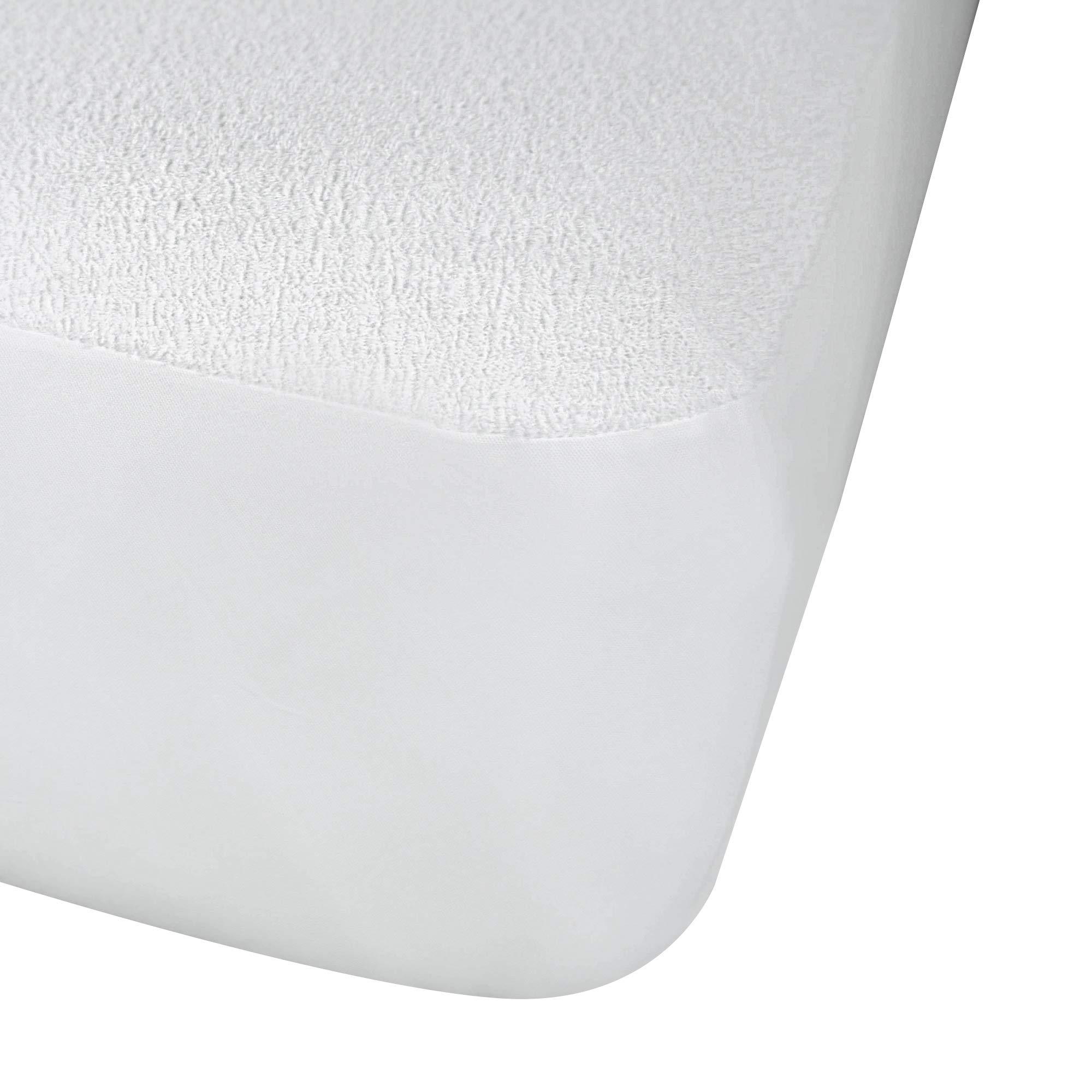 Protect-A-Bed Protect-A-Bed Premium Cotton Terry Cloth Waterproof Mattress Protector, Blocks Dust Mites and Allergens, Machine Washable, Queen