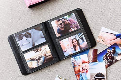 Zink Zink 2x3 Photo Album 64-Pocket Mini Photo Album w/ Transparent Window Cover for 2x3 ZINK Zero Ink Photo Paper Compatible with Kodak, Lifeprint, Polaroid, HP, Canon, Fujifilm 2x3\" Photos, Black