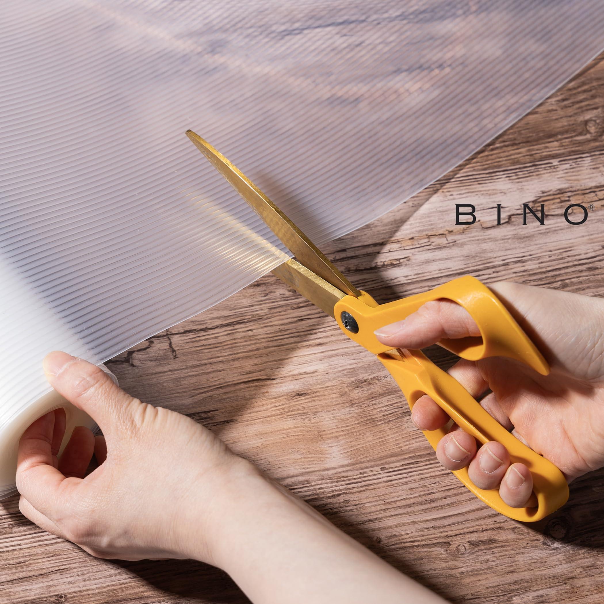 BINO BINO | Kitchen Shelf Liner | Non Adhesive Shelf Liners for Kitchen Cabinets | Shelf Liners for Kitchen Cabinets | Drawer and Shelf Liner | Non Slip Shelf Liner Roll (Ribbed - Clear)