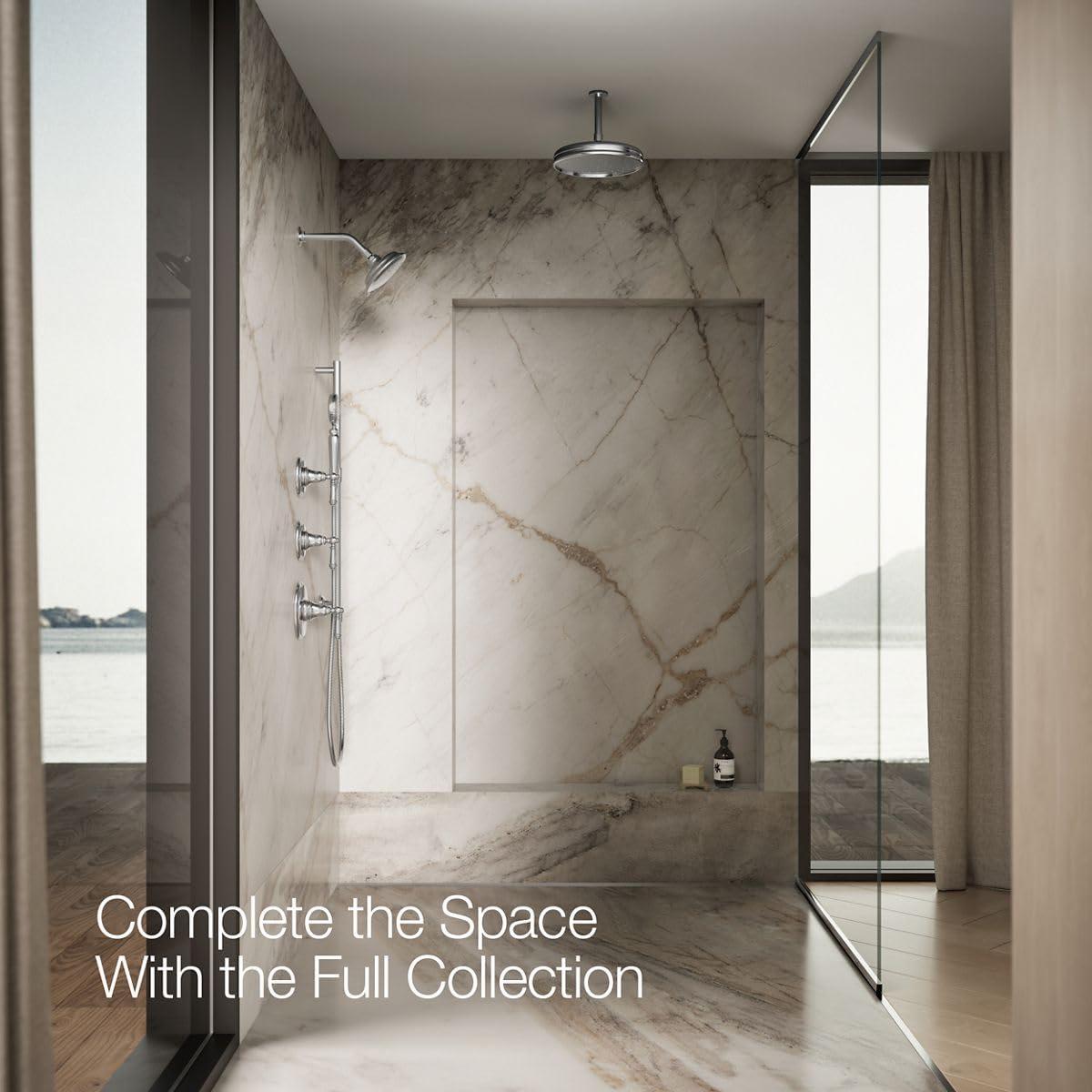 Kohler Kohler K-72773-CP Artifacts Single-Function 2.5 Gpm Showerhead with Katalyst Spray, Less Showerarm and Flange, Polished Chrome