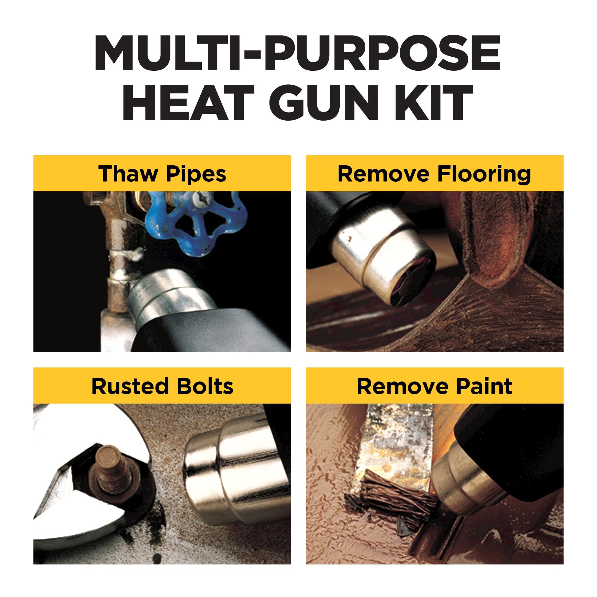 Wagner Power Products Wagner Spraytech 0503008 HT1000 Heat Gun, 2 Temp Settings 750F & 1000F, Great for Soften paint, Caulking, Adhesive, Putty Removal, Shrink Wrap, Bend Plastic Pipes, Loosen Rusted Nuts or Bolts