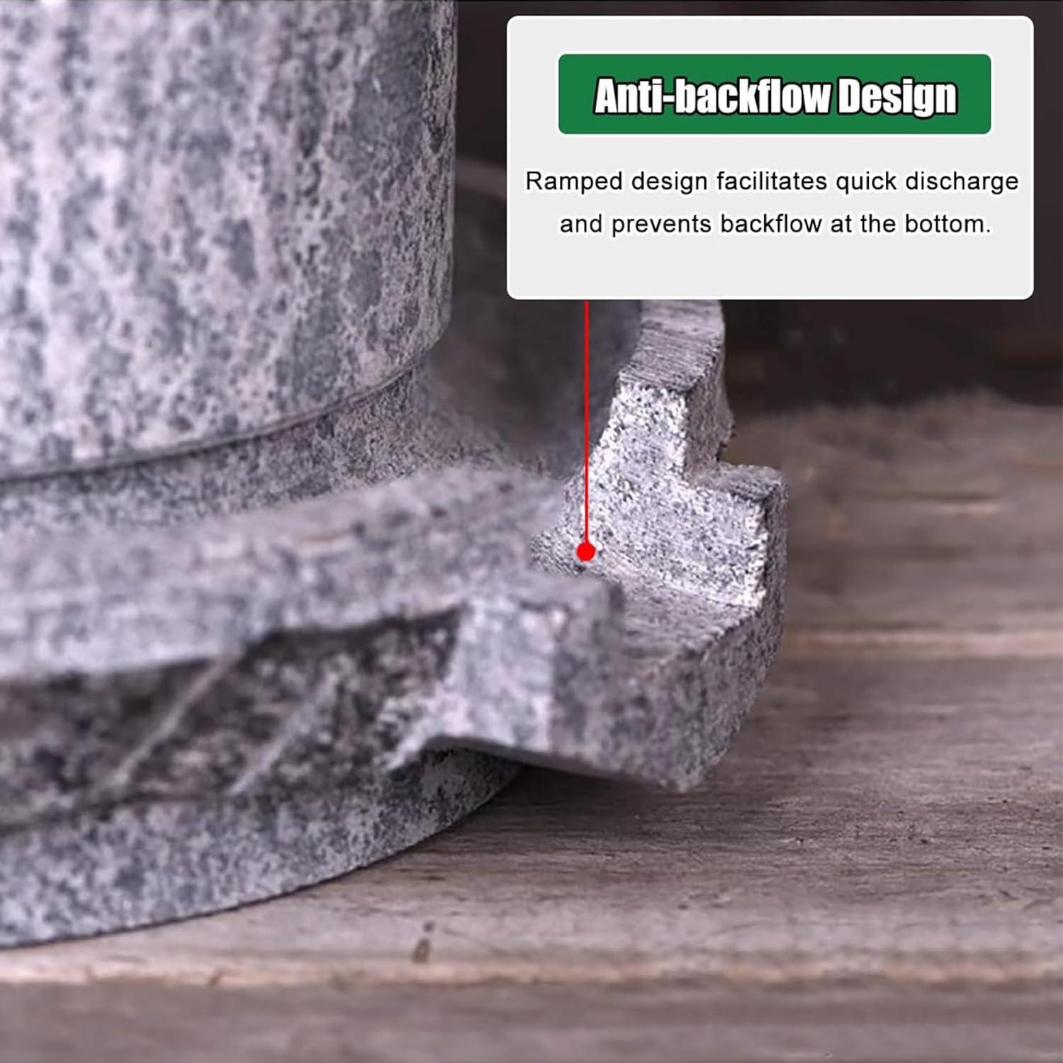 XQZMZSCP Hand Stone Mill, Blue Stone Mill/Pulverizer, Dry/Wet Mill, Nutmeg Grinder, Hand Crank, Classic Grain Grinder