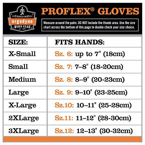 Ergodyne Ergodyne ProFlex 9000 Certified Lightweight Anti-Vibration Work Glove, Large, Black