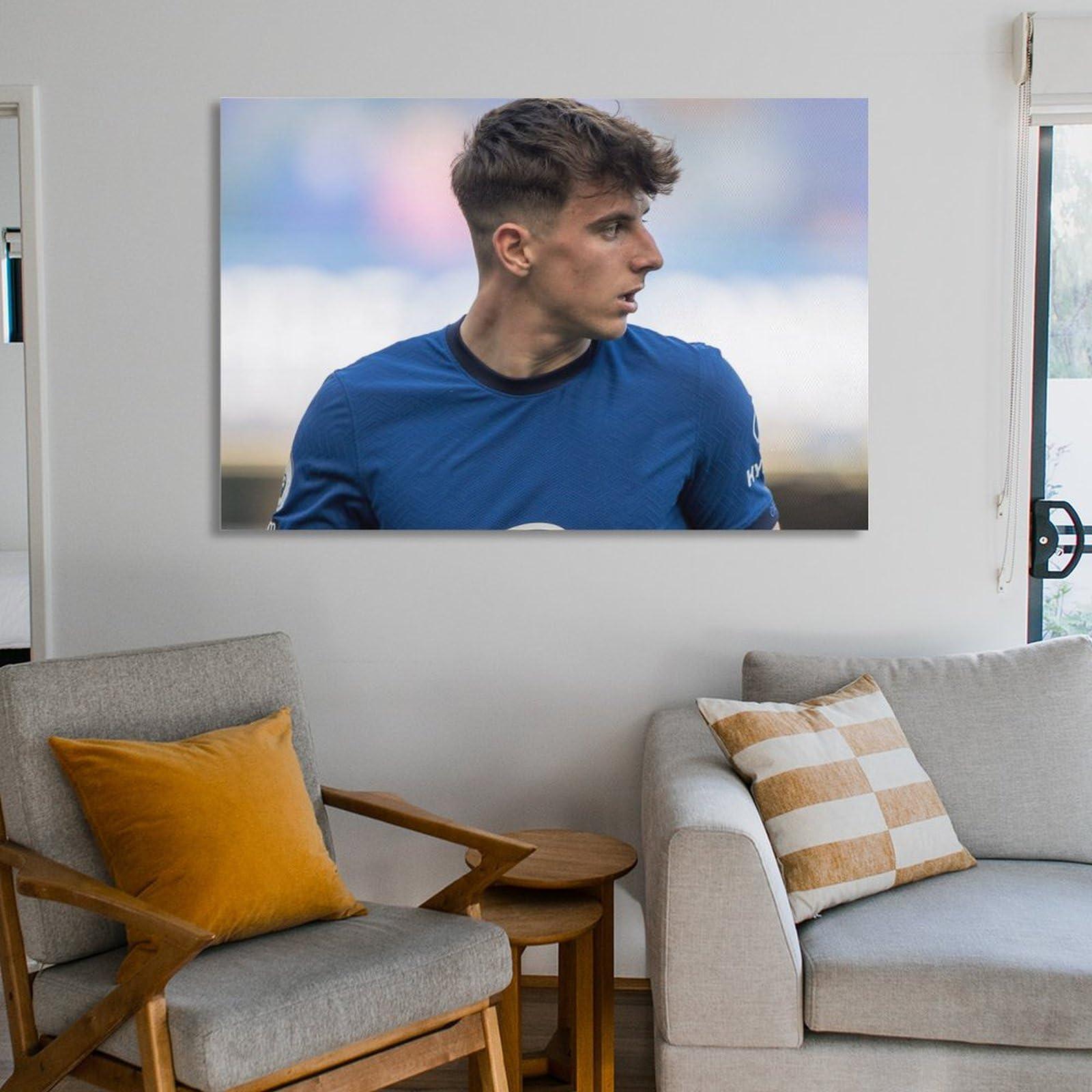 DEPI DEPI Mason Mount Poster Football Player 2 Picture Print Wall Art Poster Painting Canvas Posters Artworks Gift Idea Room Aesthetic 24x36inch(60x90cm)