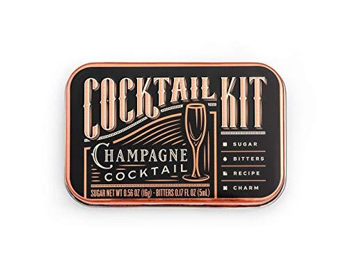 Cocktail Kits 2 Go Cocktail Kits 2 Go - Cocktail Set for Craft Cocktail Lovers - Mixology and Craft Travel Kit - Crafted in USA - Gift Box for All Occasions (Champagne)