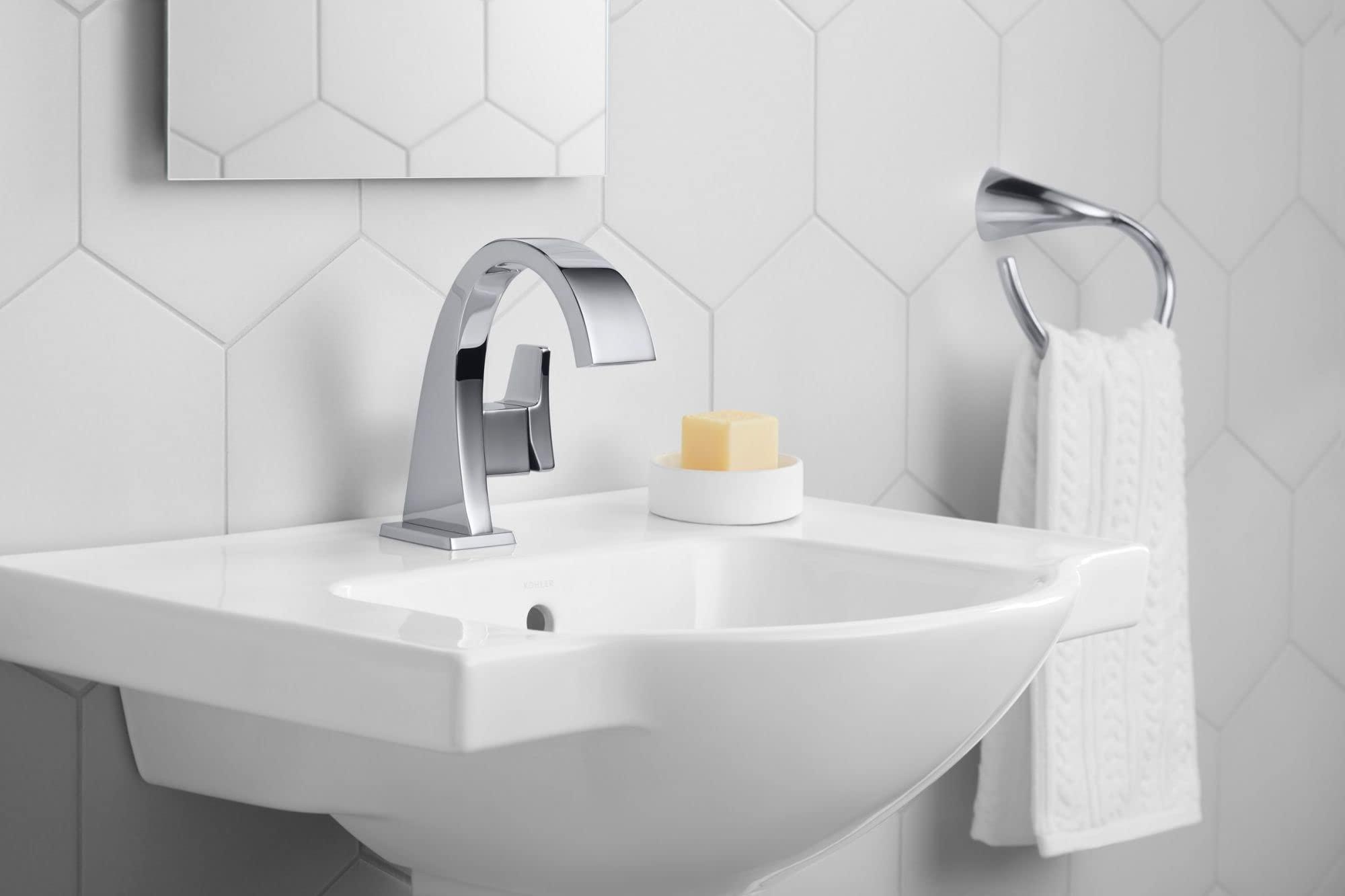 Kohler KOHLER Towel Ring, Bathroom-Towel Ring, Alteo Collection, Polished Chrome, K-37057-CP