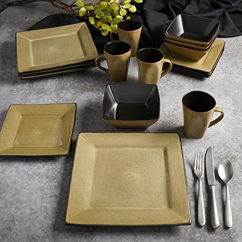 Gibson Elite Gibson Elite Kiesling 16 Piece Dinnerware Set, Taupe