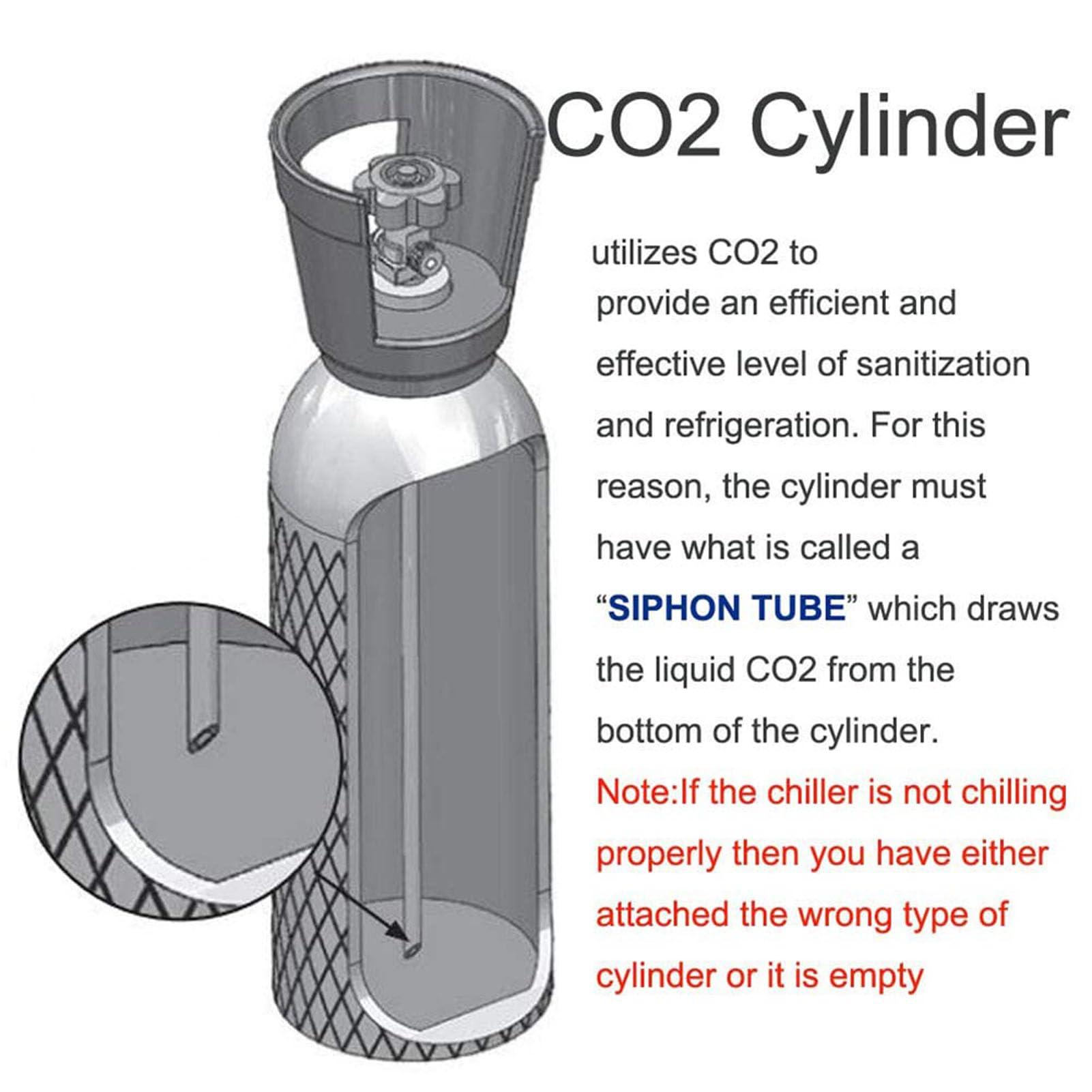 MXHACD MXHACD Glass Chiller,CO2 Glass Froster,Instant Drink Chiller for Cocktail, Beer, Mixed Drinks, Wine,Bar, Restaurant, Kitchen