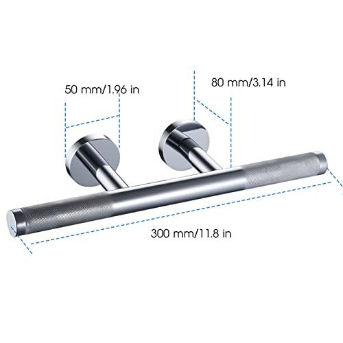 SANLIV Sanliv Shower Foot Rest,Shower Foot Rest for Shaving Legs,Knurled Brass Bar Shower Step,Wall Mounted Bath/Spa Foot Ledge in Polished Chrome