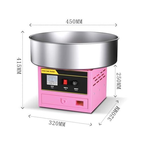 WAOCEO WAOCEO Cotton Candy Machine Commercial Cotton Candy Machine Cotton Sugar Floss Making Machine Stainless Steel Electric DIY Candy Cotton Maker Electric Cotton Candy Machine
