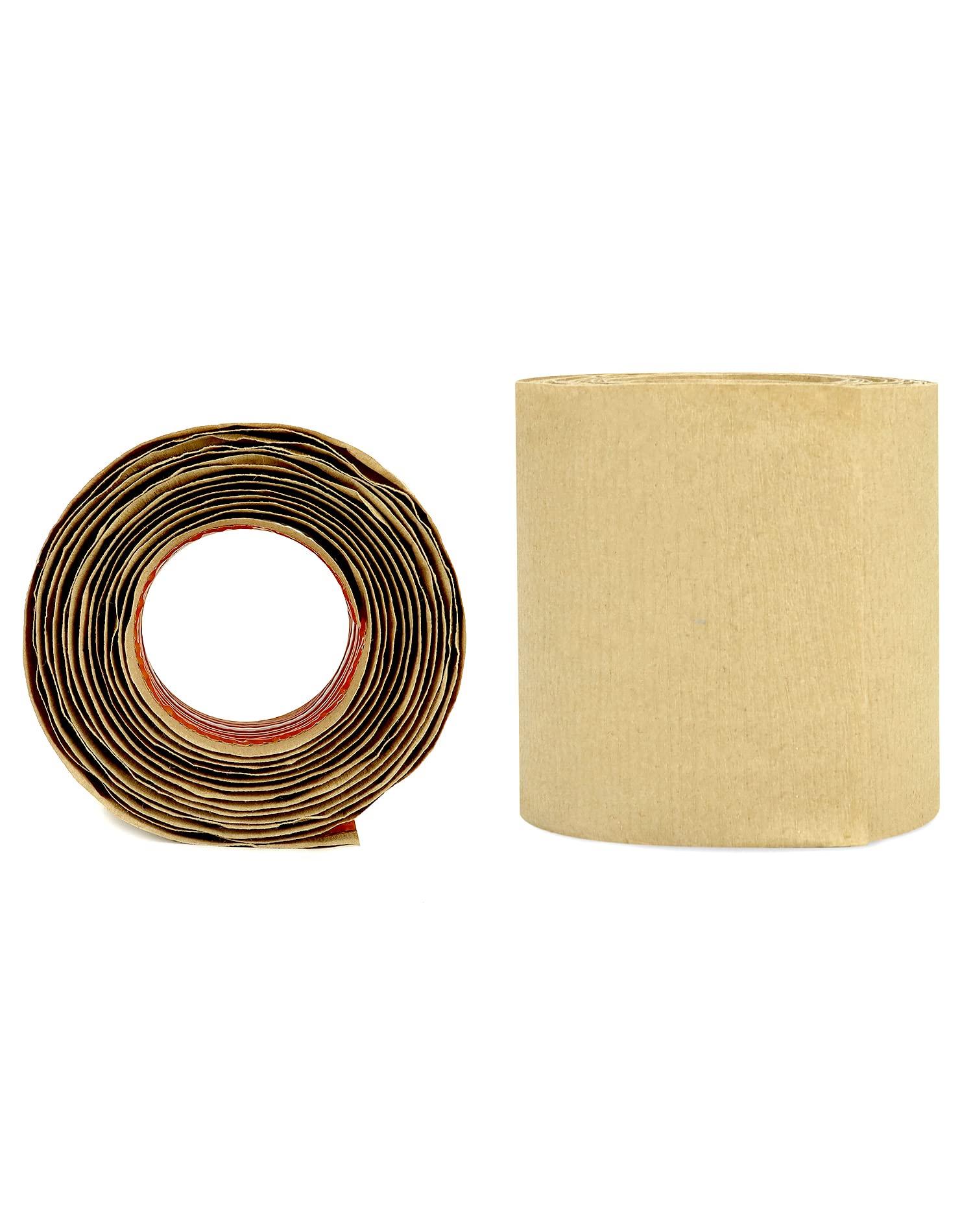 QWORK QWORK Carpet Joining Tape, 4\" x 10\' DIY Rug Grippers Tape for Hardwood Floors, mats, Wall Hanging, Paste, High Tack, No Residue, Easy Tear