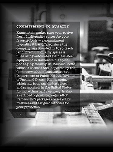 Kamenstein Kamenstein 12 Jar Madison Revolving Countertop Spice Rack with Spices Included, FREE Spice Refills for 5 years, Black Rack with Black Caps