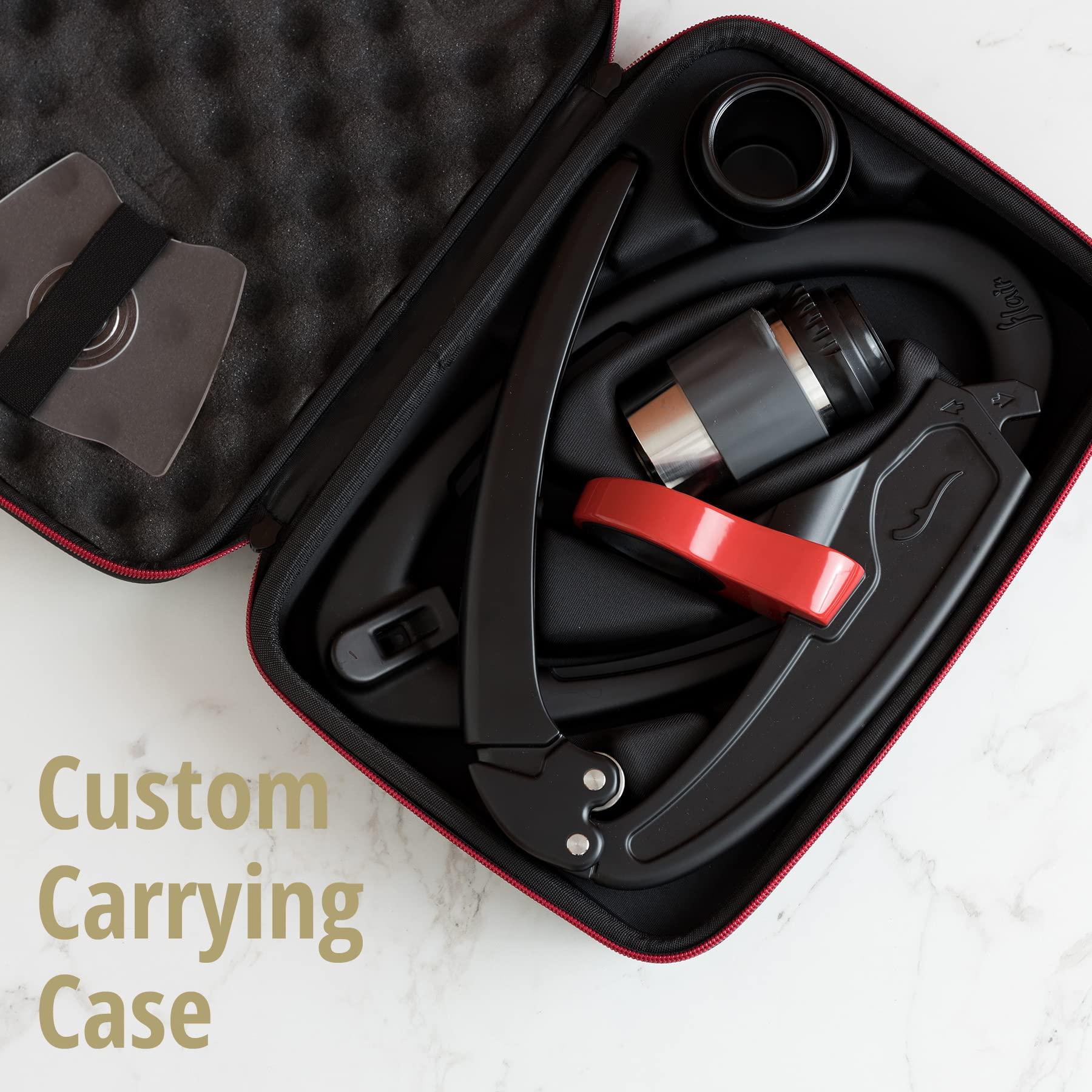 Flair Flair Espresso Maker - Classic with Pressure Kit: Manual Lever Espresso Machine with Stainless Steel Tamper, Pressure Gauge and Carrying Case