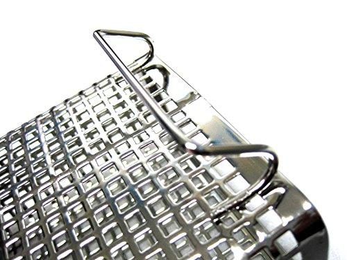 Stopia Small Square Stainless Steel Perforated Cutlery Basket Sink Rack Storage Silver by Stopia