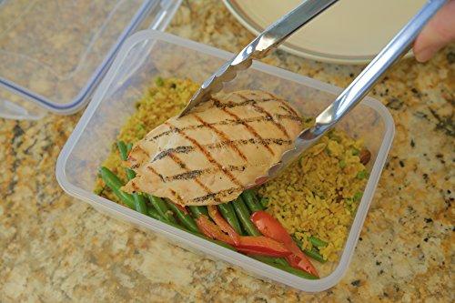 1790 Plastic Food Storage Containers with Lids for use in Freezer Safe Food Storage Container Set and Large Food Storage Containers with Lids (16 piece Food Containers)