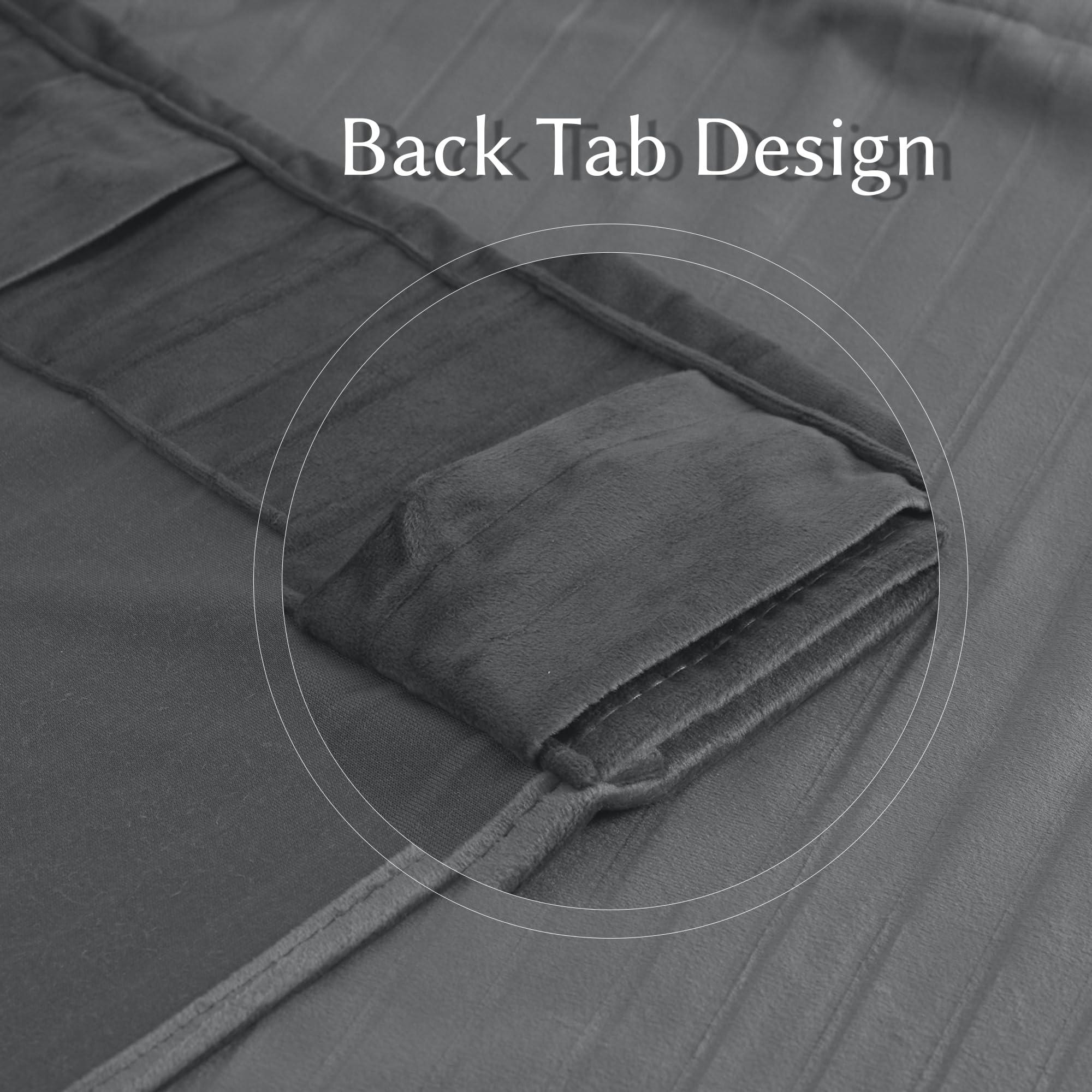 RYB HOME RYB HOME Striped Velvet Curtains 96 inches Long, Back Tab Room Darkening Noise Reducing Window Treatment for Living Room Bedroom Privacy Protect for Stuido, Camel Beige, W52 x L96 inch, 2 Panels