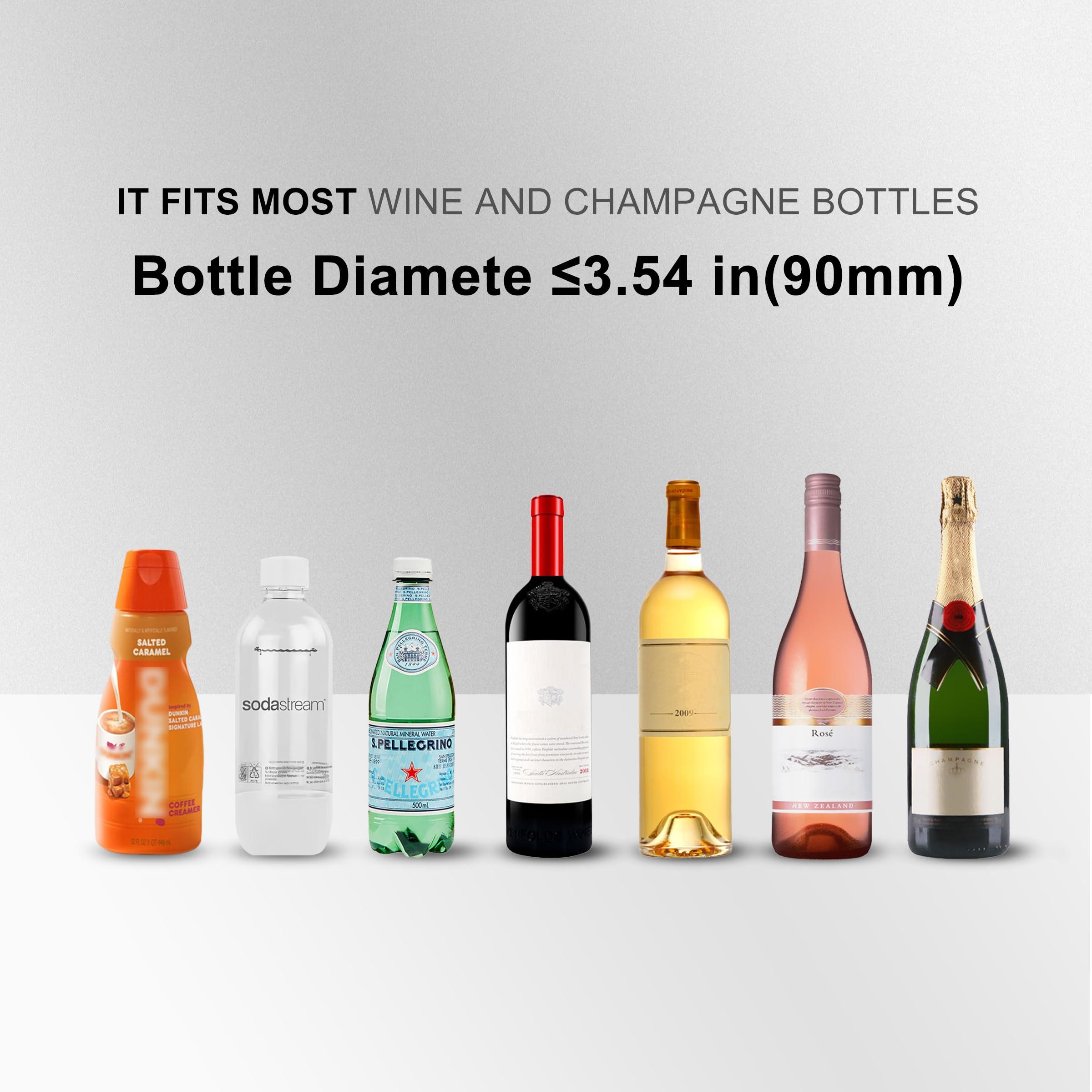 Cobalance Cobalance Wine Chiller Electric, Wine Chillers Bucket for 750ml Red & White Wine or Some Champagne,Stainless Steel Single Bottle Iceless Wine Cooler,Kitchen Bar RV Wine Accessory,Gift for Wine Lovers