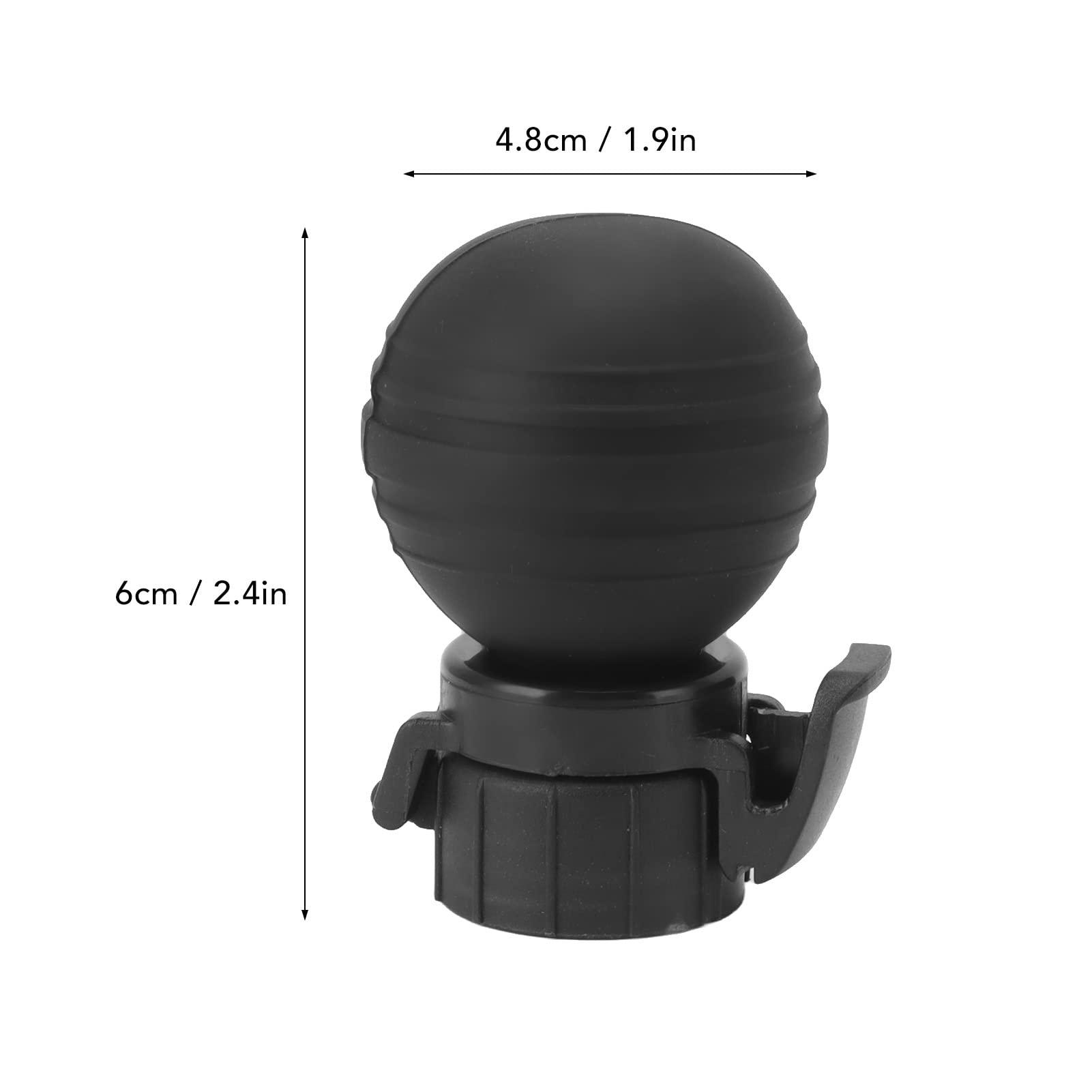 F&Y Silicone Soda Bottle Lid with Air Pump, Leak Proof Carbonated Drink Fizz Keeper, Reusable Pump Cap Saver & Stopper for Beverage Freshness (Black)