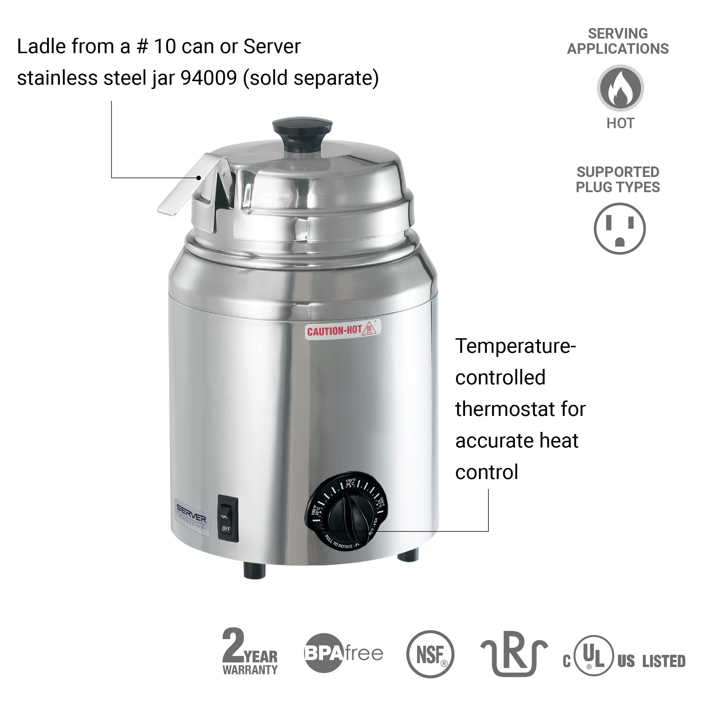 SERVER PRODUCTS Server Products 3 qt Topping Warmer Food Server with Ladle, 120V, Model 82500