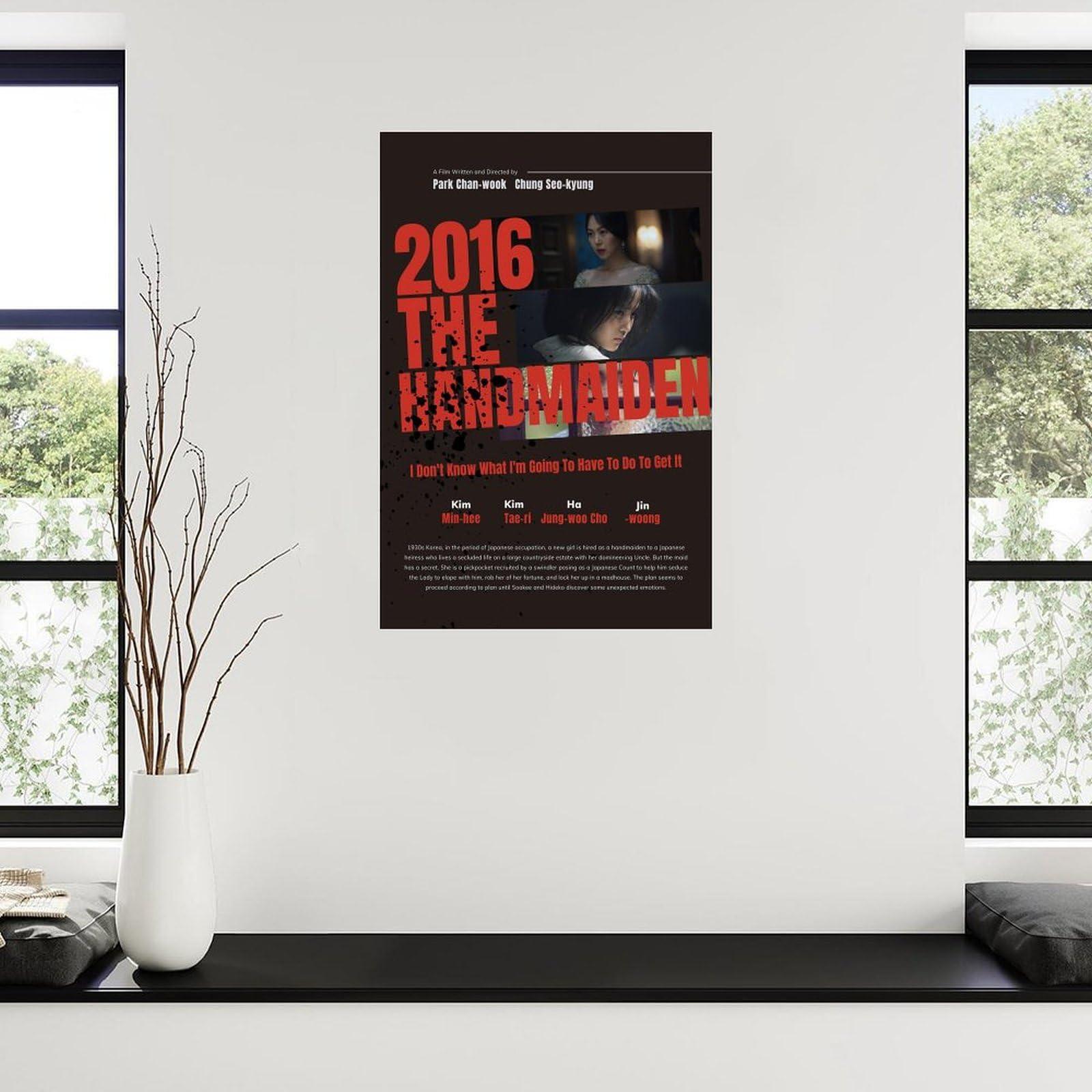 POMTXB Korean Movie Poster The Handmaiden 2016 Movies Poster (6) Canvas Painting Wall Art Poster for Bedroom Living Room Decor 24x36inch(60x90cm)