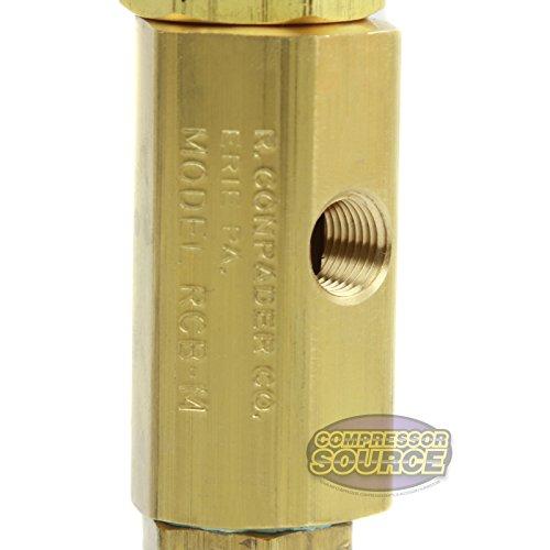 conrader New Pilot Unloader Valve for Air Compressor 1/4" MPT - 95-125 PSI