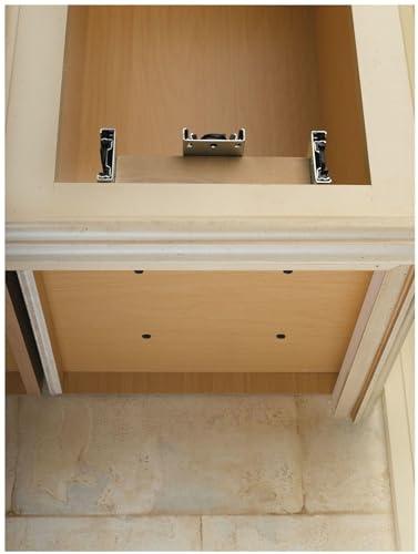 Rev-A-Shelf Rev-A-Shelf 8\" Pull Out Shelf Organizer for Kitchen and Bathroom Cabinets, Wooden Slide Out Spice or Medicine Rack w/Soft-Close, 448-BBSCWC-8C