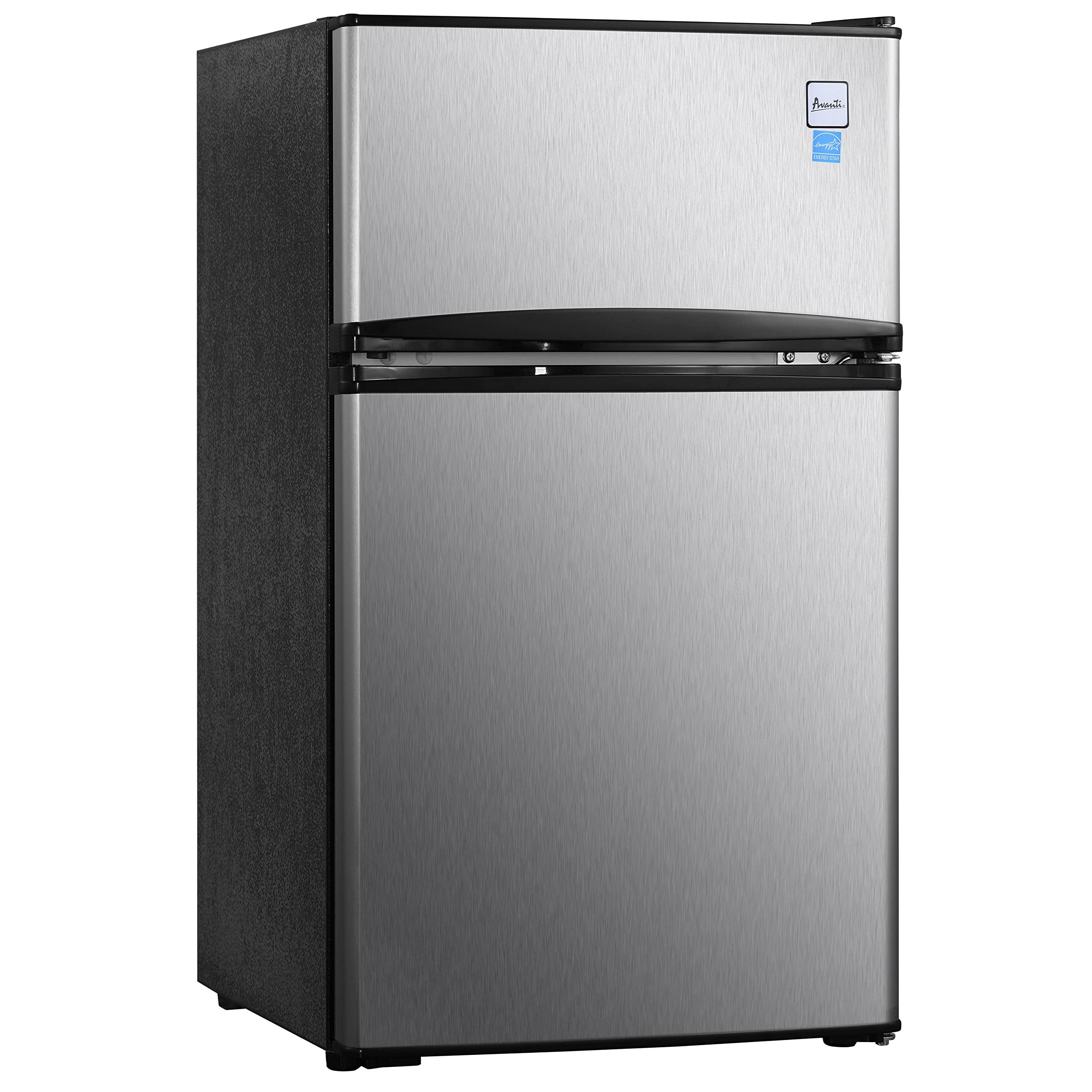 Avanti Avanti RA31B3S 3.1 Cubic Foot 2-Door Counter-high Refrigerator/Freezer, 33.5\" x 18.8\" x 19.8\", Black