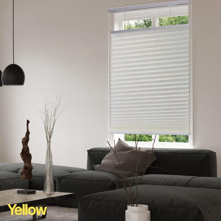 YELLOW BLINDS YELLOW BLINDS Cellular Shades, Window Blinds for Room, Window Coverings for Home Decor Series, Top Down Bottom Up, Snow- Light Filtering, 45.25" W x 48" H