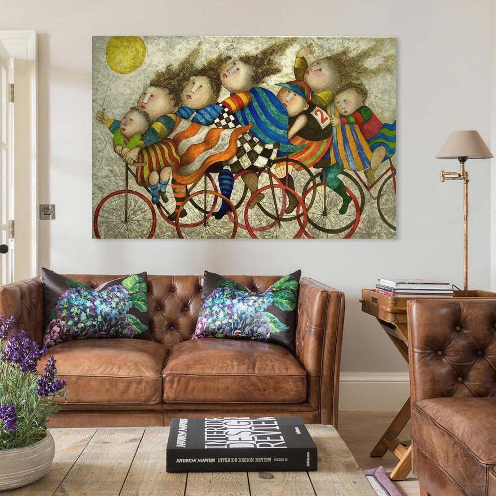 PANER PANER Graciela Rodo Boulanger Prints Paintings Journee A La Campagne Poster Decorative Painting Canvas Wall Art Living Room Posters Bedroom Painting 24x36inch(60x90cm), Unframe-style