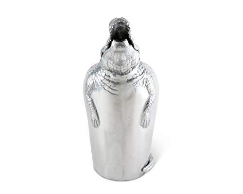 Arthur Court Arthur Court Alligator Pitcher Water Jug for Hot/Cold Water, Ice Tea and Juice Beverage Tropical Cajun Croc Gator Styling 12 inch Tall