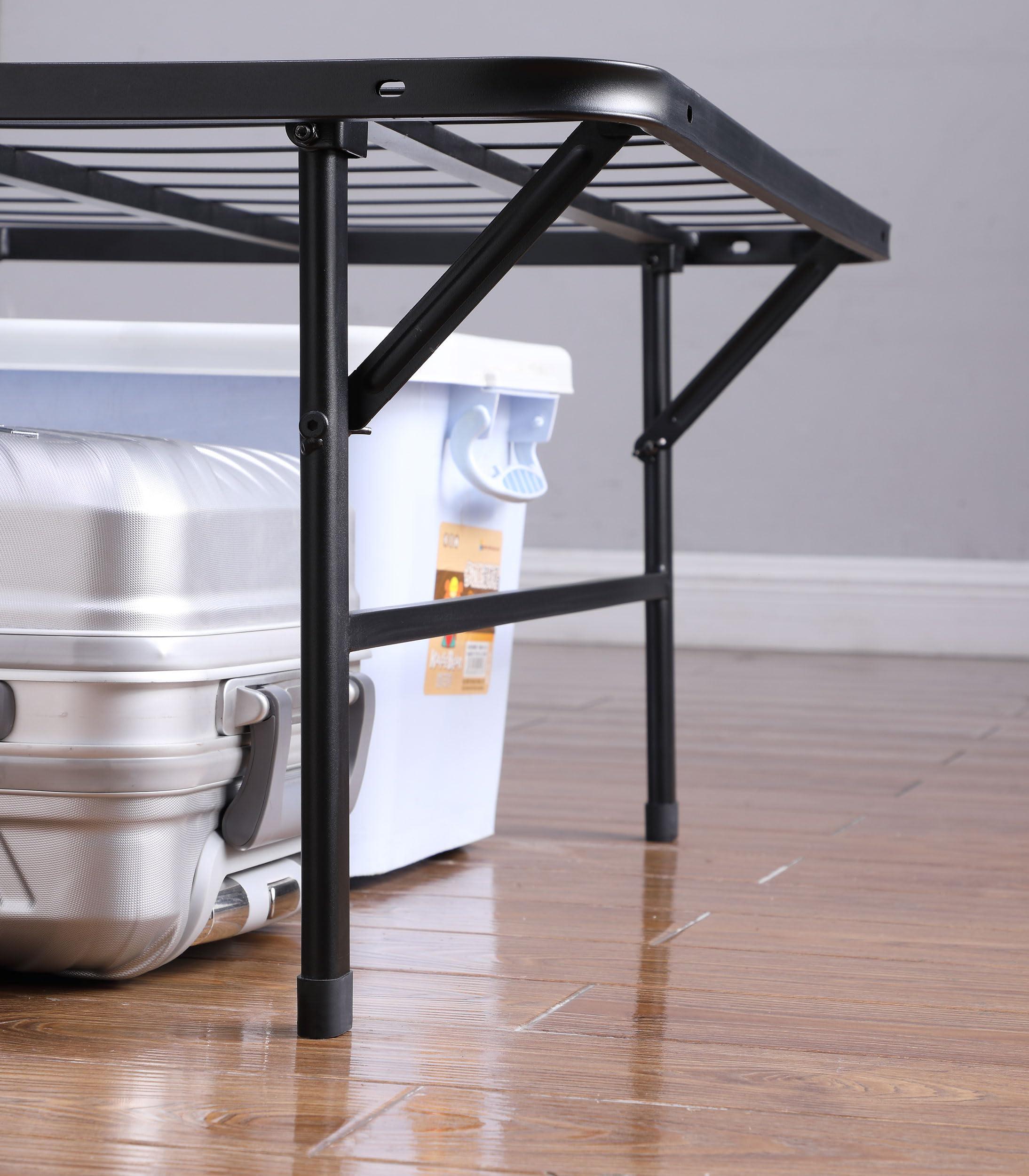 Coaster Home Furnishings Coaster Home Furnishings Mabel 14 Inch High Twin Size Heavy Duty Sturdy Steel Foldable Metal Bed Frame Mattress Support Black 305957T