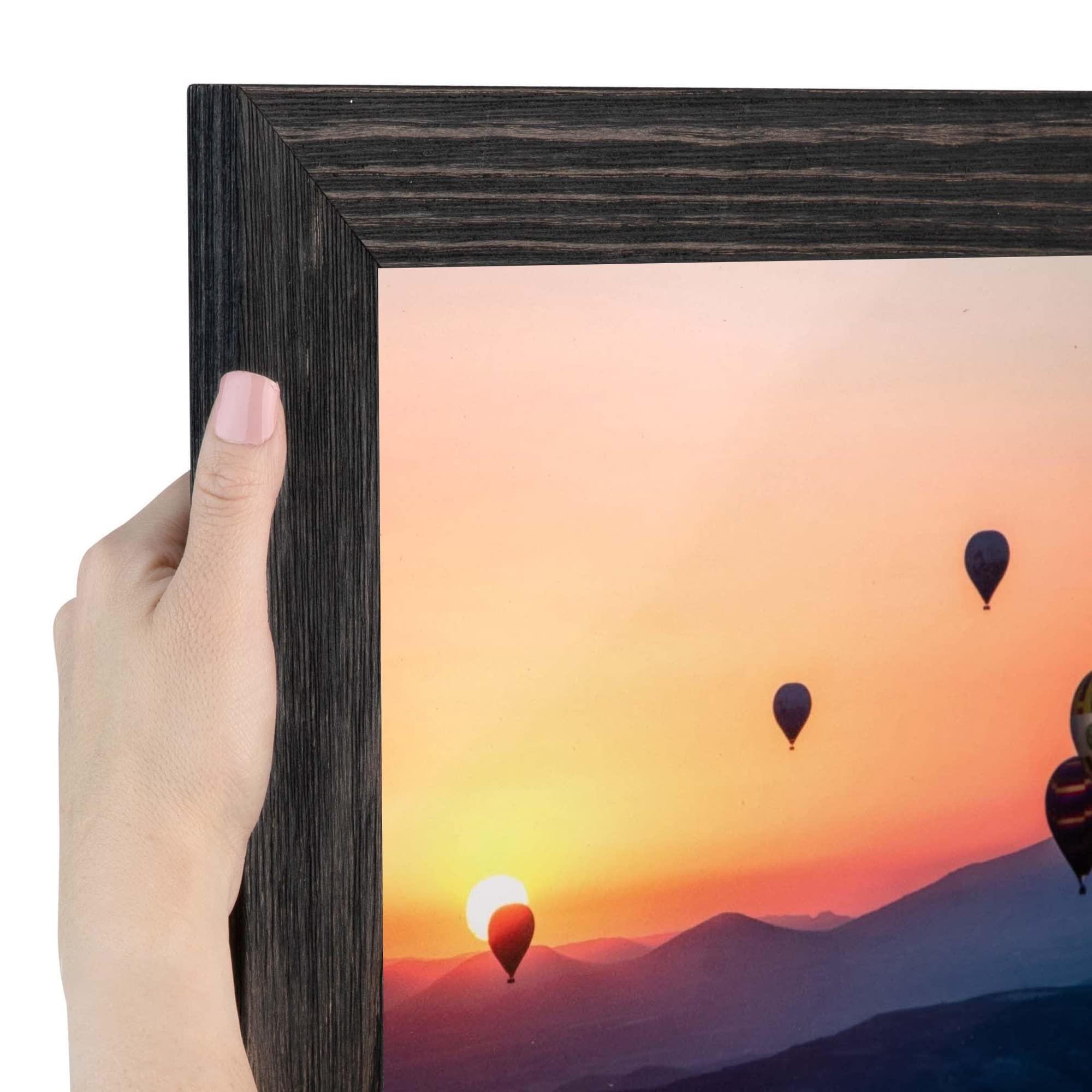 ArtToFrames ArtToFrames 28x39 Inch Black Picture Frame, This 1.75 Inch Custom Wood Poster Frame is Black, Great for Your Art or Photos - Comes with Economy Acrylic