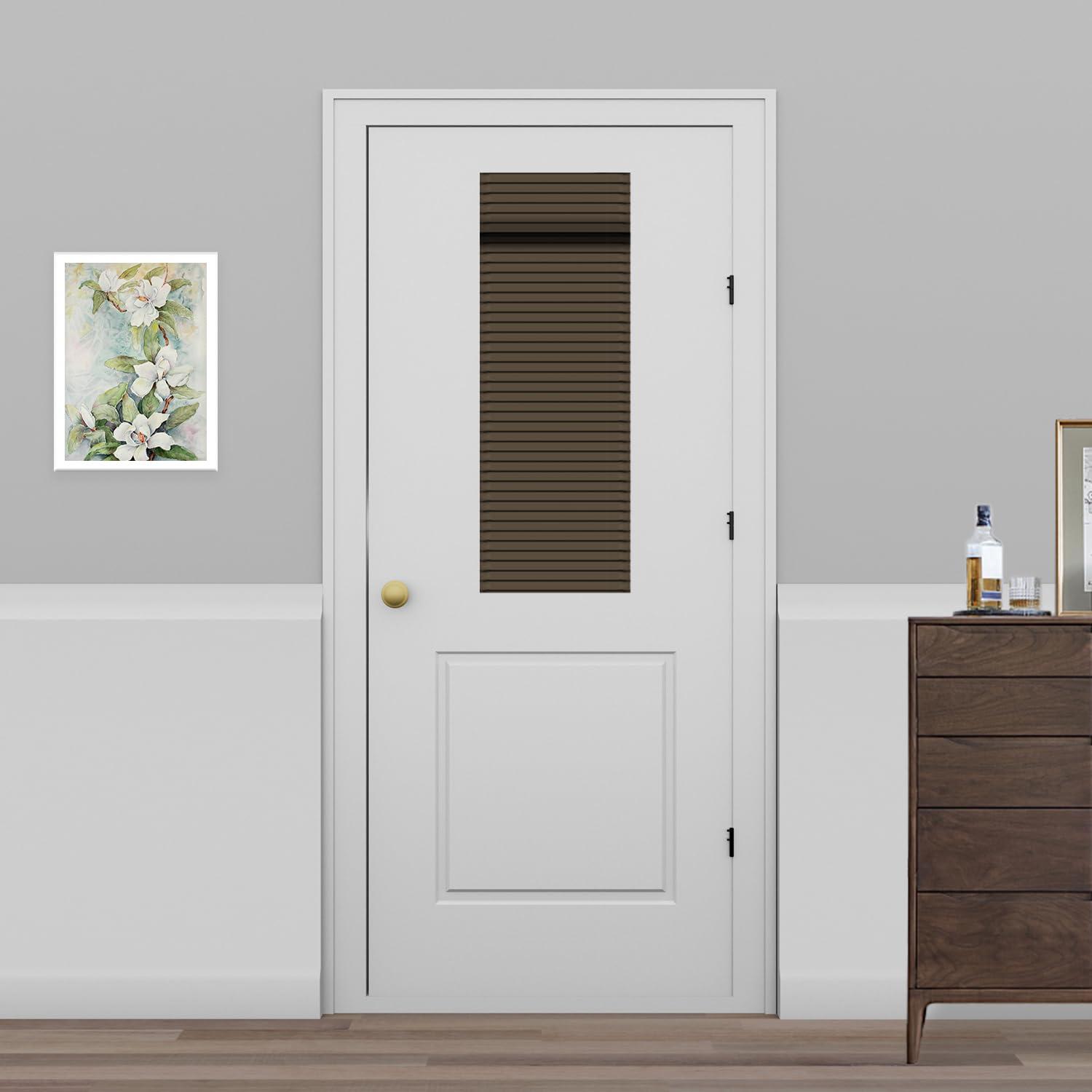 Muamar Muamar Side Door Window Covering, Front Door Shades for Small Window, Thermal Insulated Privacy Sidelight Curtain, Coffee, 1 Panel, W12 X L70