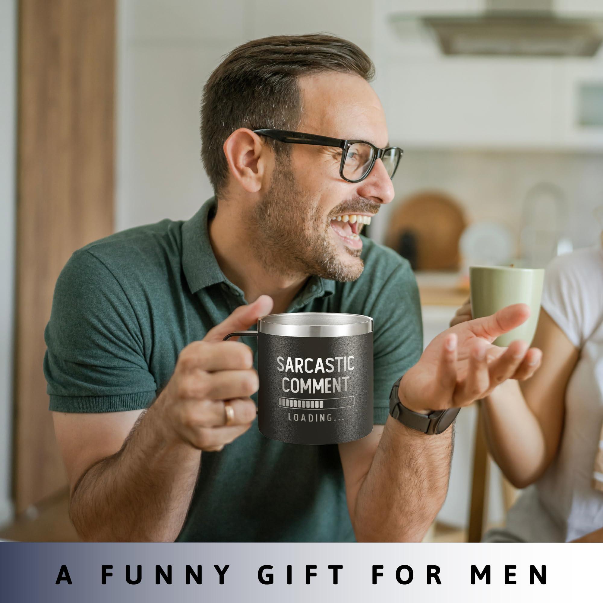 KATLADIZ KATLADIZ Funny Gifts for Men - Funny Mens Gifts for Grandpa, Dad, Husband, Him - 40th, 50th, 70th, 80th Birthday Gifts for Men - Mens Birthday Gift Ideas, Fathers Day Presents - 14 Oz Coffee Mug
