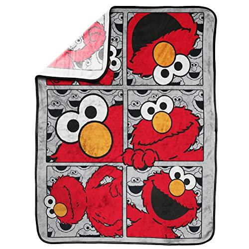 Jay Franco Jay Franco Sesame Street Hip Elmo Throw Blanket - Measures 40 x 50 inches, Kids Bedding - Fade Resistant Super Soft Fleece