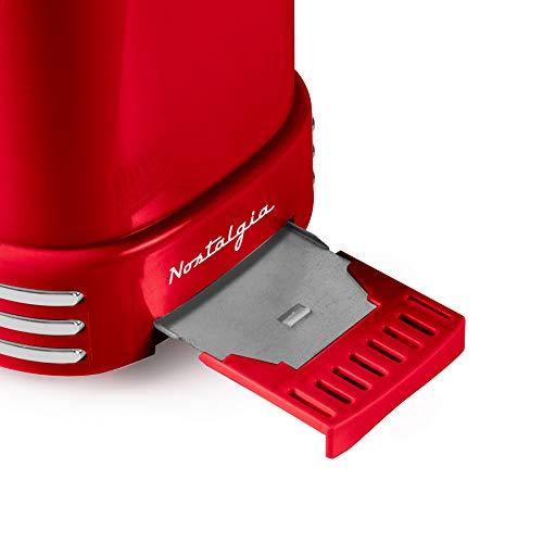 Nostalgia Nostalgia New and Improved Wide 2-Slice Toaster Perfect For Bread, English Muffins, Bagels, 5 Browning Levels, With Crumb Tray & Cord Storage, Retro Red