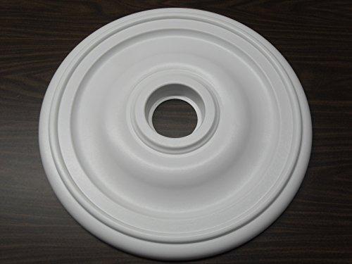 Henta Henta Plano III Ceiling Medallion Paintable ABS Plastic (White, 27” diameter)