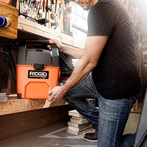 RIDGID RIDGID Wet Dry Vacuums VAC3000 Portable Wet Dry Vacuum Cleaner for Car, Garage or In-Home Use, 3-Gallon, 3.5 Peak Horsepower Wet Dry Auto Vacuum Cleaner for Car
