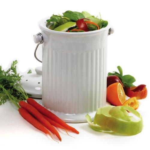 Norpro Norpro, White , 1 Gallon Ceramic Compost Keeper, One Size