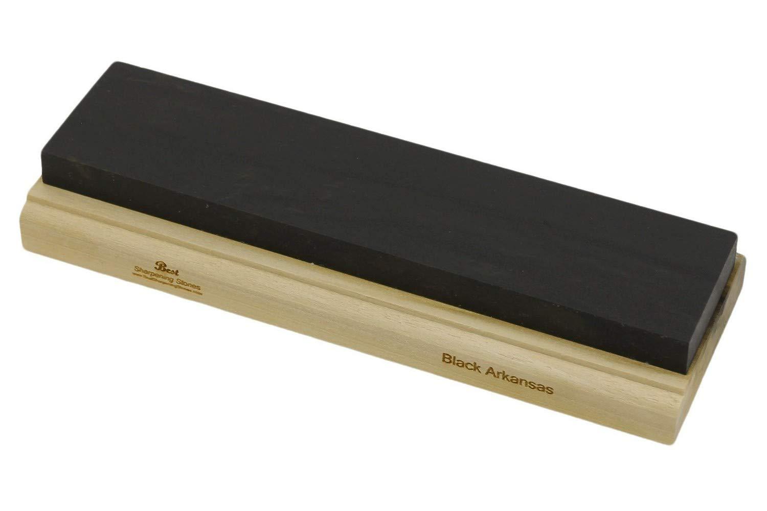 Best Sharpening Stones Arkansas Sharpening Stone Set - Wood Mounted 8"