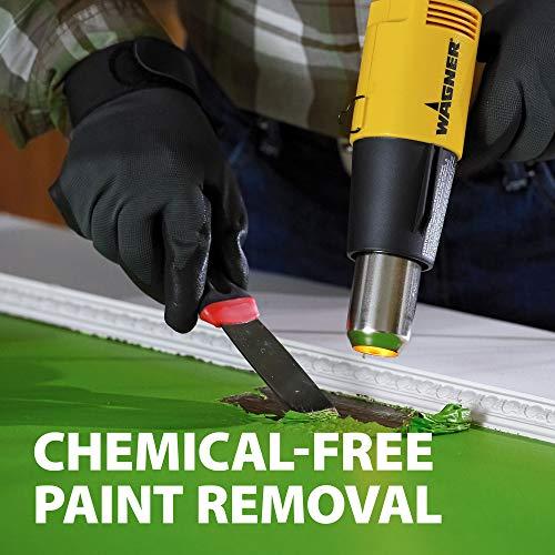 Wagner Power Products Wagner Spraytech 0503008 HT1000 Heat Gun, 2 Temp Settings 750F & 1000F, Great for Soften paint, Caulking, Adhesive, Putty Removal, Shrink Wrap, Bend Plastic Pipes, Loosen Rusted Nuts or Bolts