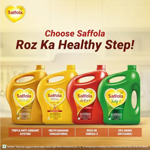 Saffola Saffola Total Refined Oil|Blend of Rice Bran Oil & Safflower oil|Cooking oil|Cholesterol Lowering Oil|Edible Oil 1L Pouch