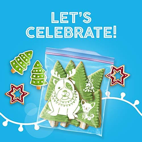 Ziploc Ziploc Gallon Food Storage Freezer Bags, Grip \'n Seal Technology for Easier Grip, Open, and Close, 38 Count, Holiday Designs