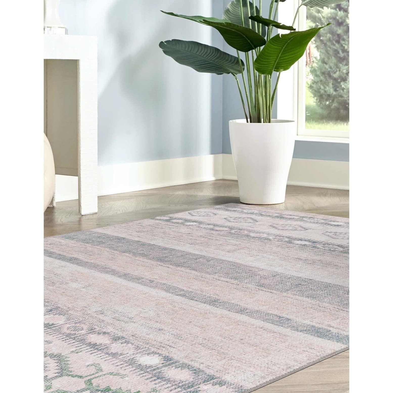 Overstock Overstock Transitional Rine Collection Area Rug 2'6"x12' - Green