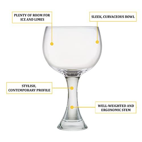 Anton Studio Designs Anton Studio Designs Manhattan Handmade Gin Glasses for Wine, Cocktails, or Water - 12 oz - Clear - Set of 2 Elegant Cocktail Glasses