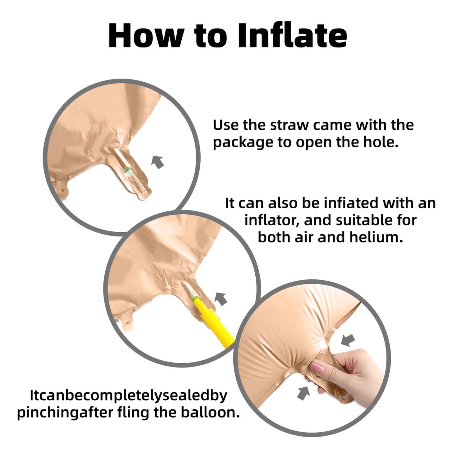 ISTOVO Number 17 Balloons 32 Inch Digital Balloon Alphabet 17th Birthday Balloons Digit 17 Helium Balloons Big Balloons for Birthday Party Supplies Wedding Bachelorette Bridal Shower, Caramel Number 17