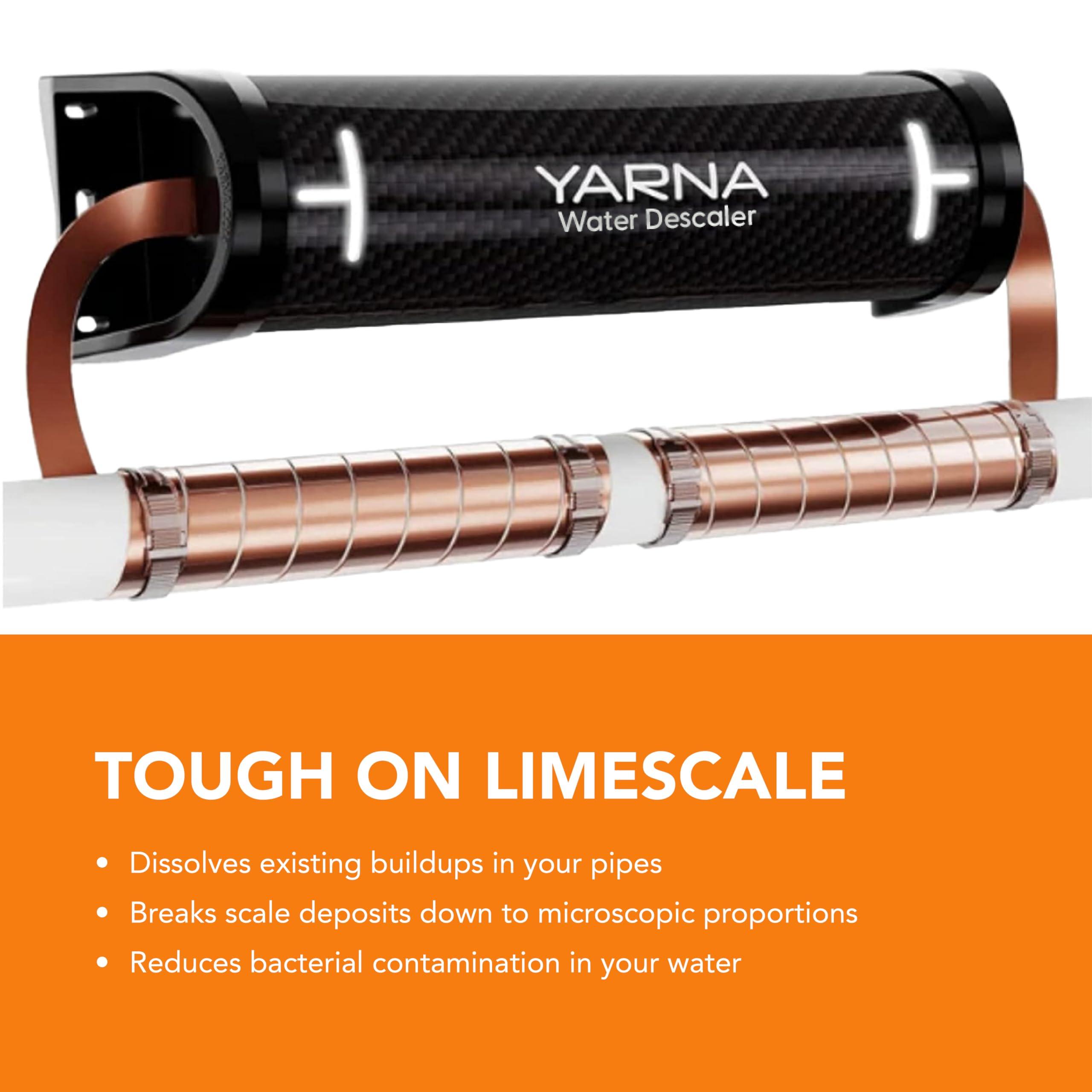 YARNA YARNA Capacitive Electronic Water Descaler Whole House Solution - No-Salt Softener System, Reduces Limescale Effects and Mineral Buildup - Model CWD230, Compatible with Pipes Up of to 2 Inches